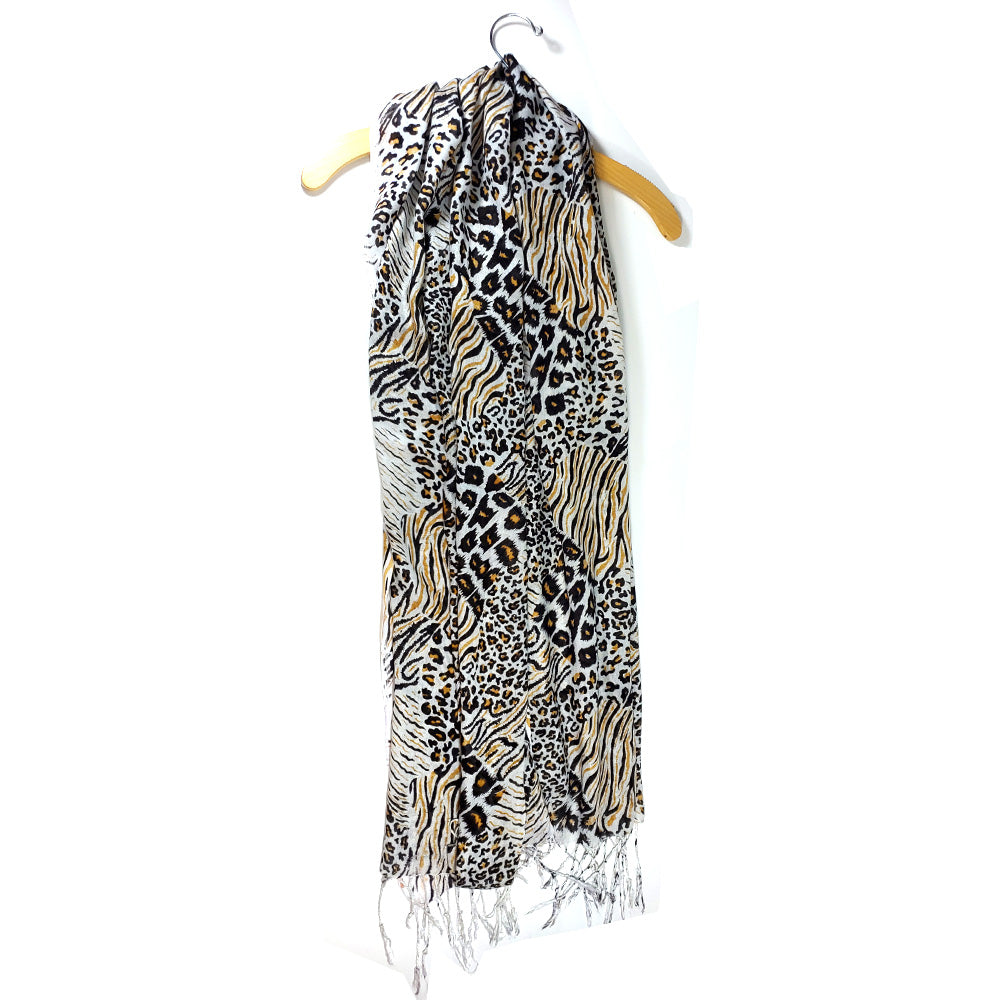 Animal Print Cotton Stole - Artisan Fashion Accessories