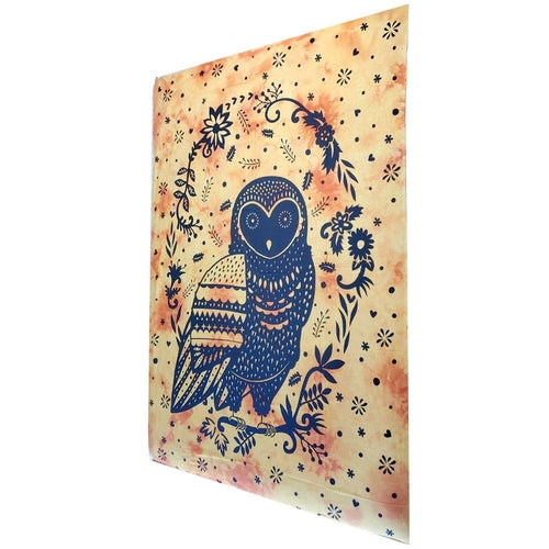 Trippy Owl Tapestry Wall Hanging - Artisan Home Décor