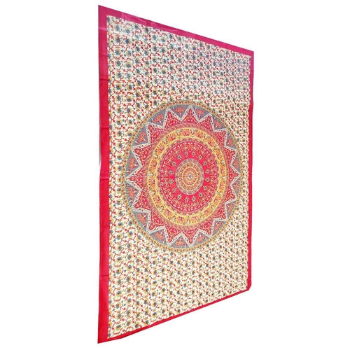 Chakra Star Sign Elephant Mandala Tapestry - Spiritual & Wellness