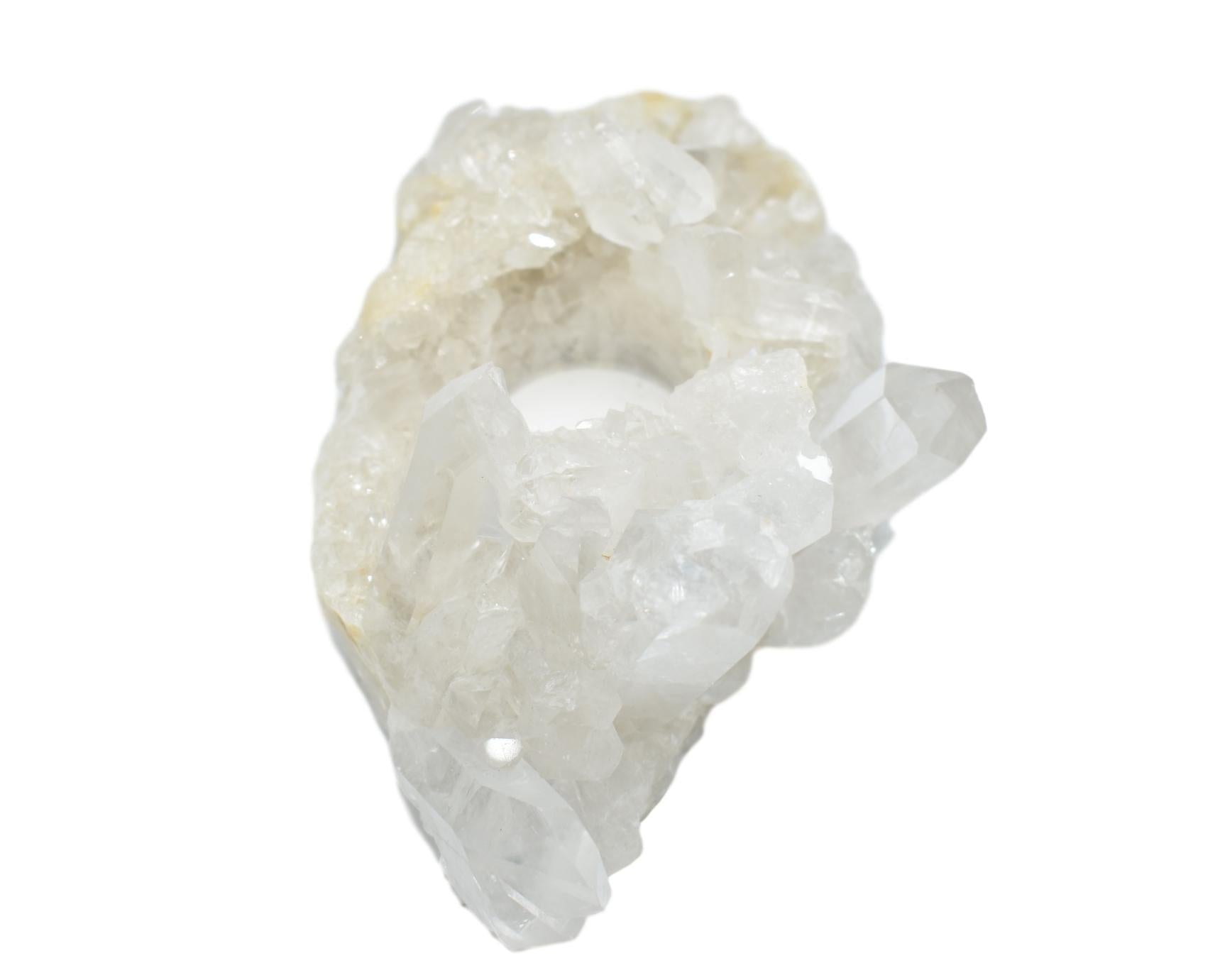 Quartz Cluster Candle Holder - Spiritual & Wellness