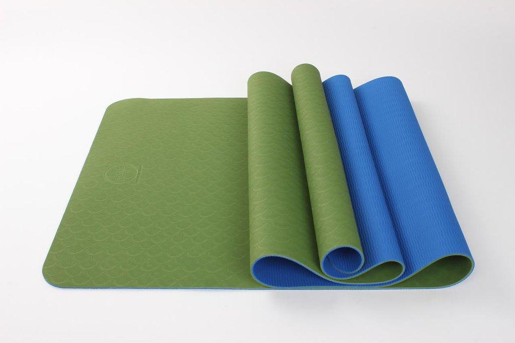 ZenBalance Yoga Mat 4mm - Two-tone TPE eco-friendly lightweight mat