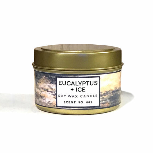 Eucalyptus & Ice Soy Wax Candle - Spiritual & Wellness