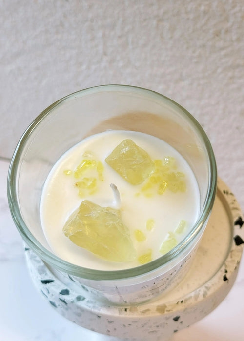 Energy Crystal Candle Natural Soy Wax Aromatherapy Healing - Spiritual & Wellness