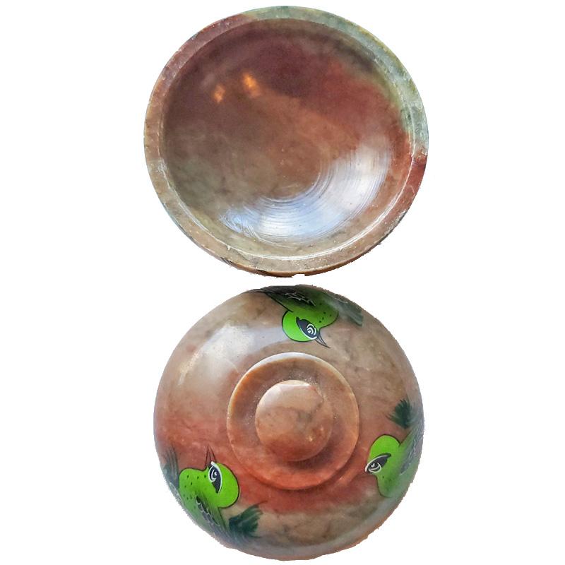 For the Birds Soapstone Pot - Artisan Home Décor