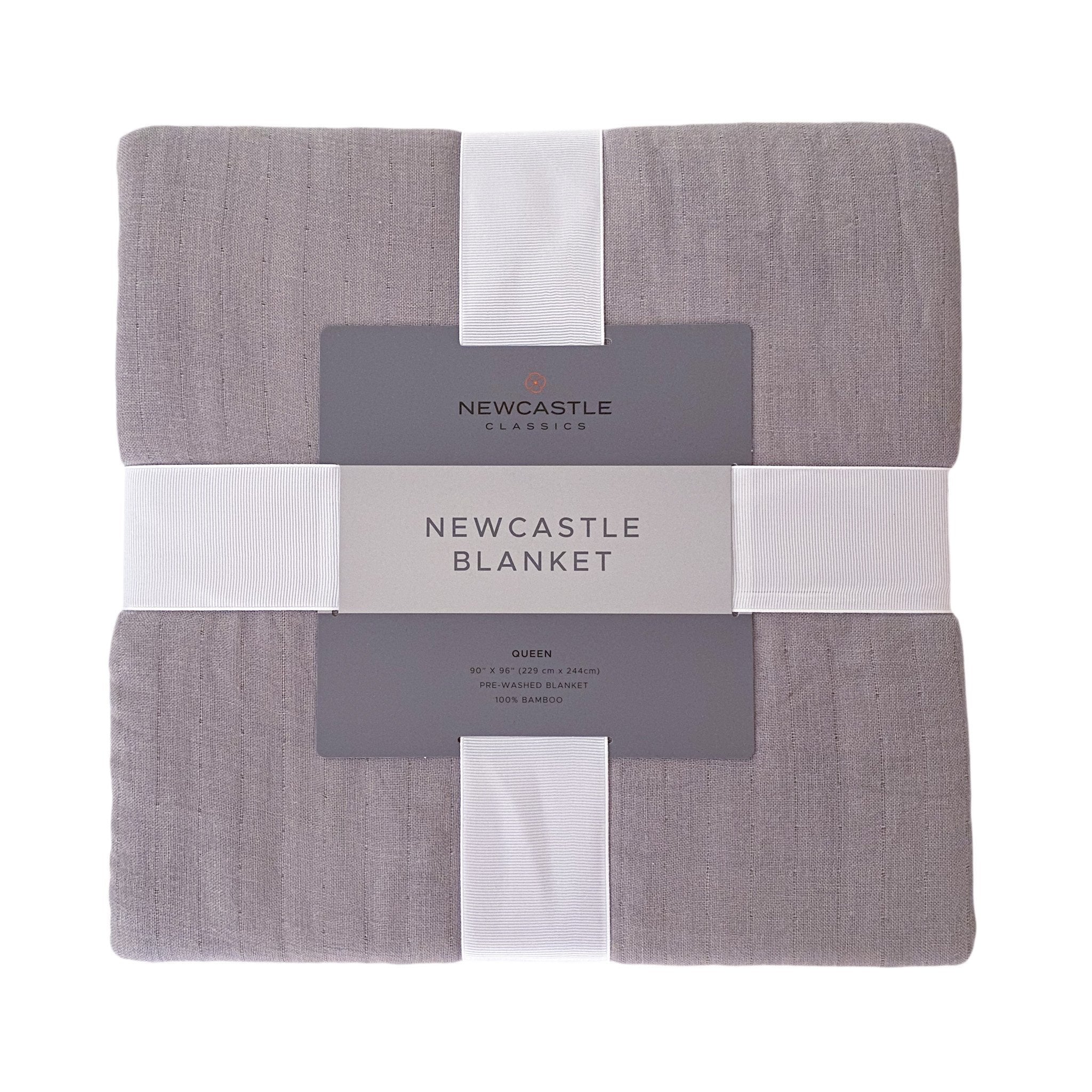 Newcastle Grey Oversized Queen Bamboo Bed Blanket - Artisan Home Décor