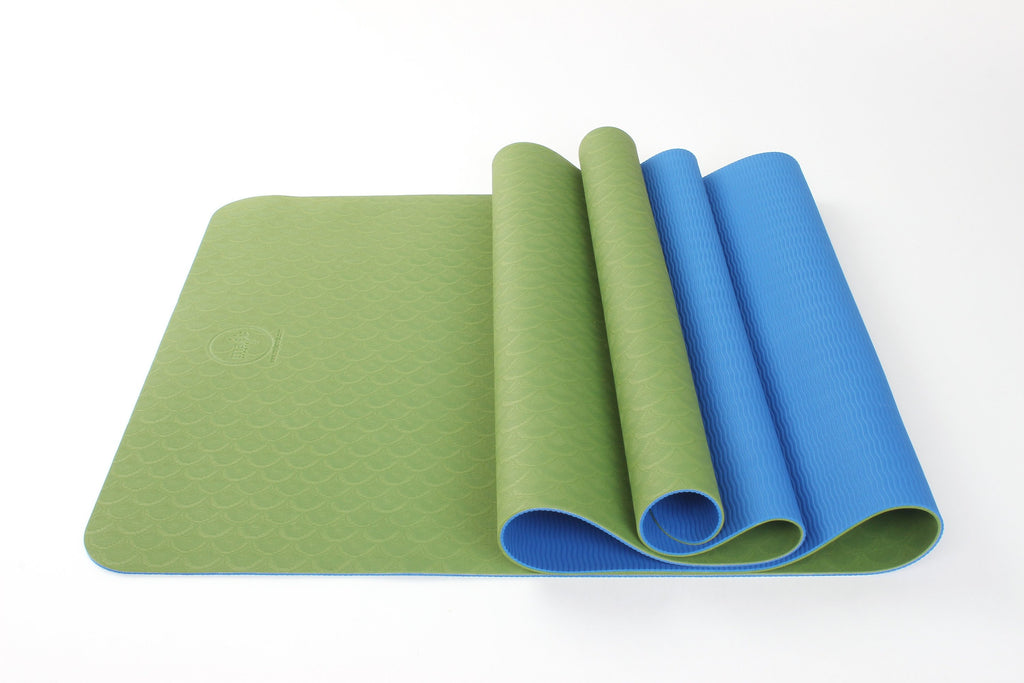 ZenBalance Yoga Mat 4mm - Two-tone TPE eco-friendly lightweight mat