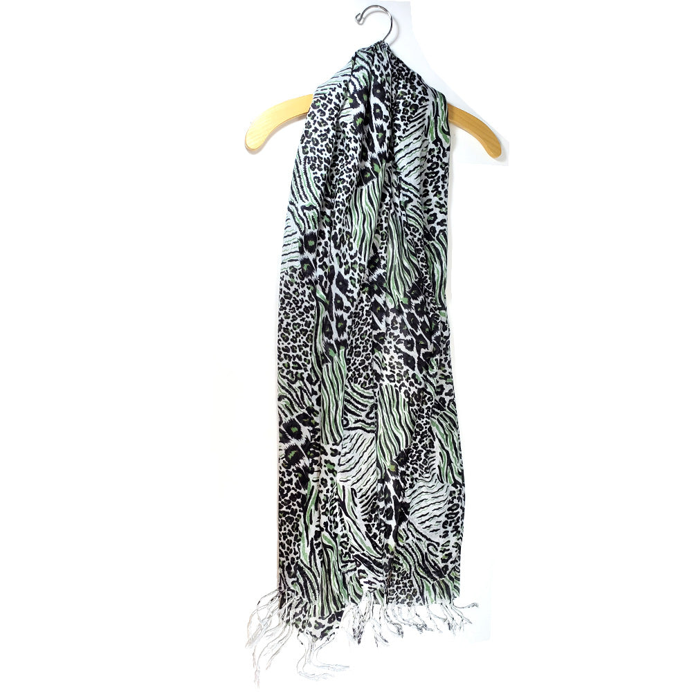 Animal Print Cotton Stole - Artisan Fashion Accessories