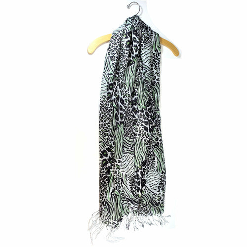 Animal Print Cotton Stole - Artisan Fashion Accessories