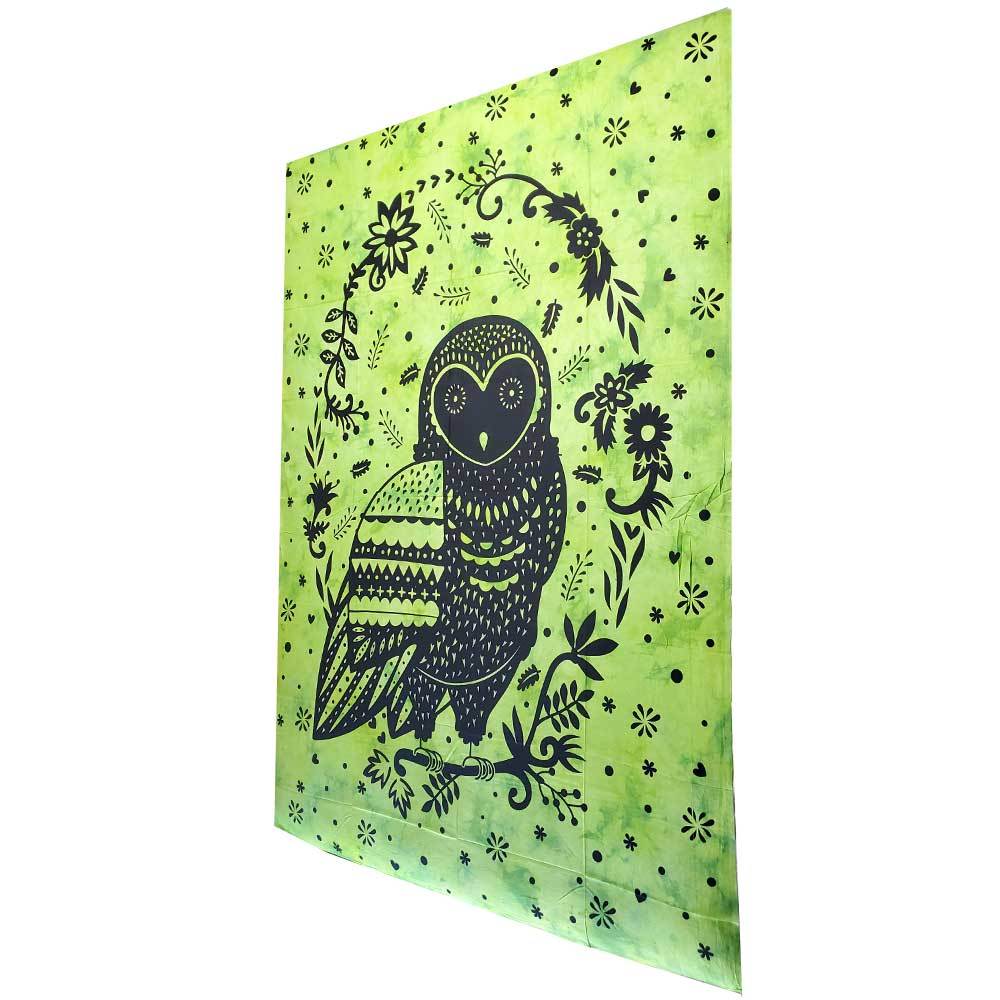 Trippy Owl Tapestry Wall Hanging - Artisan Home Décor