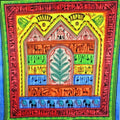 Harmonious Tribal Village Tapestry - Spiritual & Wellness
