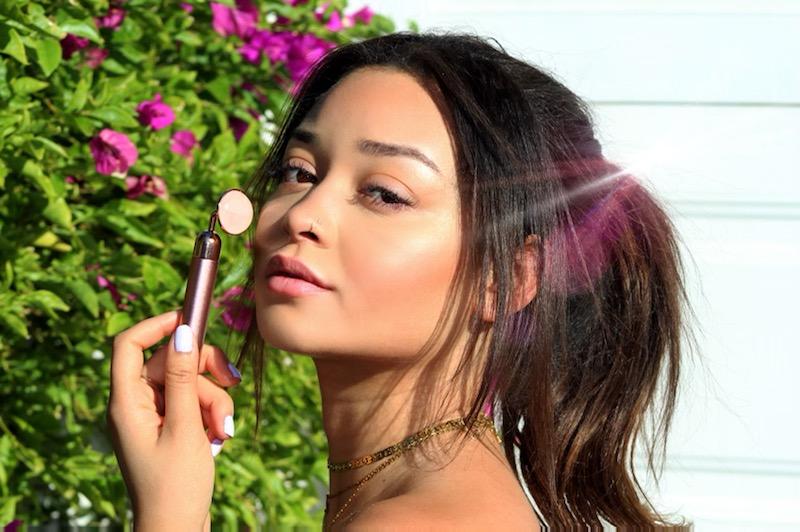 Rose Quartz Vibrating Facial Massager - Spiritual & Wellness