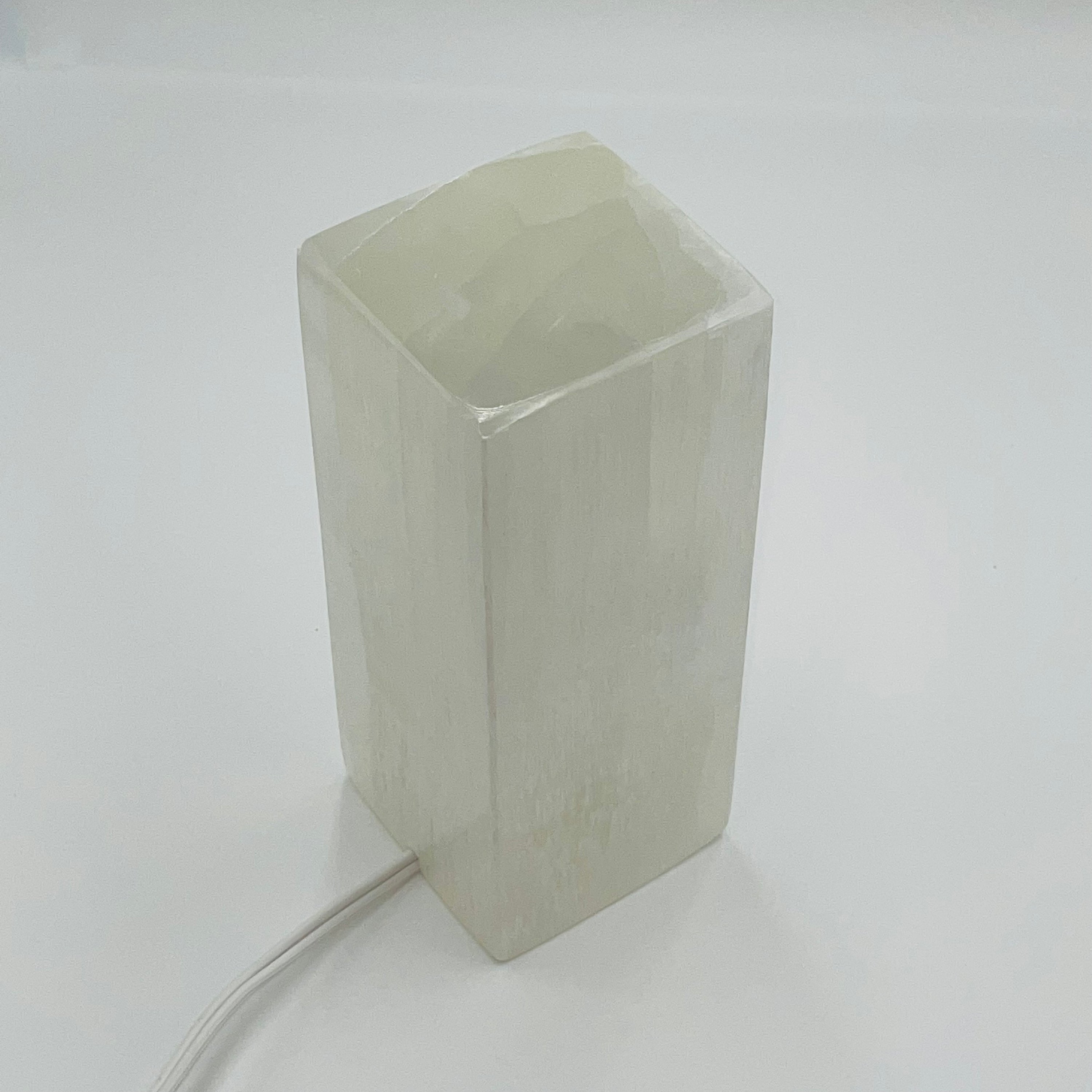Rectangular Selenite Lamp | Healing Night Light | WorthyVibe
