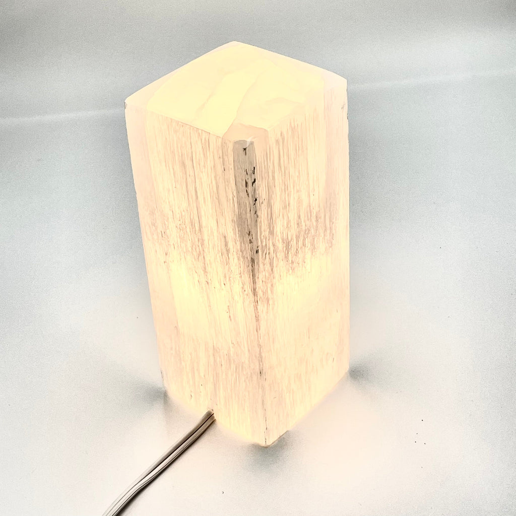 Rectangular Selenite Lamp | Healing Night Light | WorthyVibe