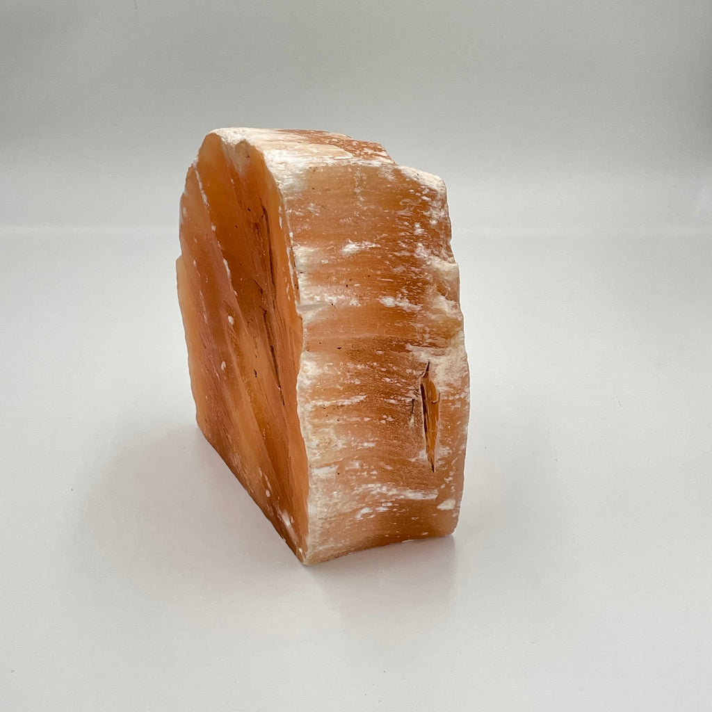 Orange Selenite Raw Lamp | Ethically Sourced | Energy Cleansing
