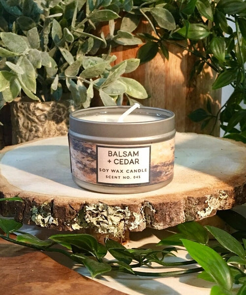 Balsam & Cedar Soy Wax Candle - Spiritual & Wellness
