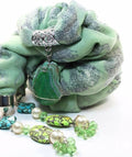 Grazing Elephants Pendant Scarf - Artisan Fashion Accessories