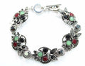 Brilliant Multi Crystal Owl Bracelet - Artisan Fashion Accessories