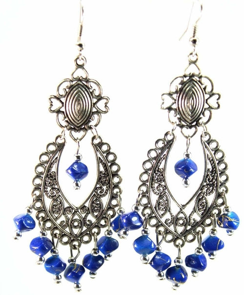 Breezy Skies Scroll Work Style Earrings - Artisan Fashion Accessories