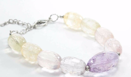 Pastel Sparkles Quartz Stone Bracelet - Spiritual & Wellness