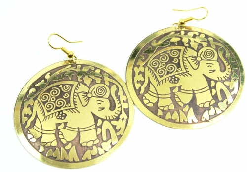 Traveling Elephant Earrings - Artisan Fashion Accessories