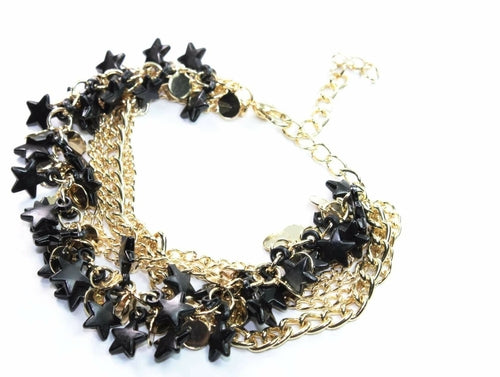 Three Tier Star Charm Bracelet - Artisan Fashion Accessories
