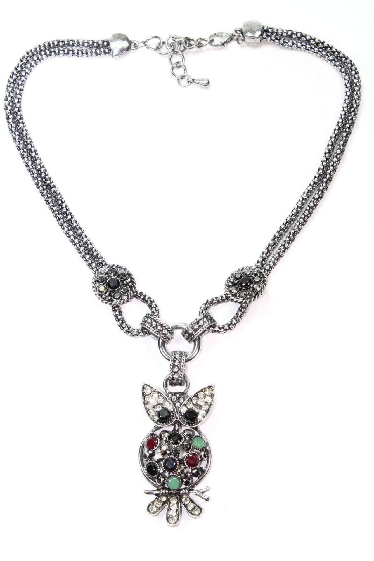 Dazzling Perched Owl Necklace - Artisan Fashion Accessories