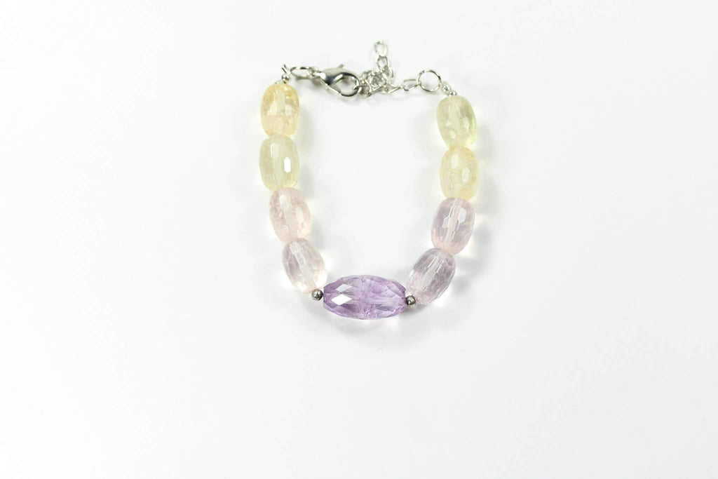 Pastel Sparkles Quartz Stone Bracelet - Spiritual & Wellness