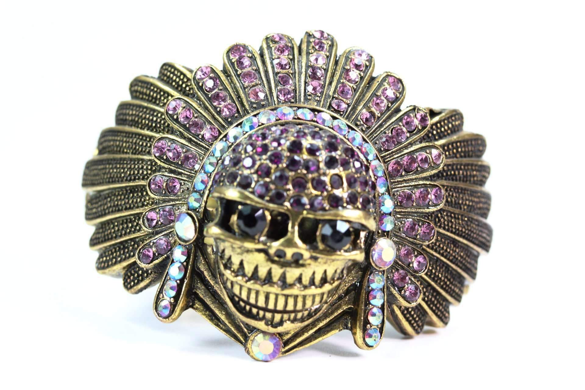 Native Indian Chief Bangle - Artisan Fashion Accessories