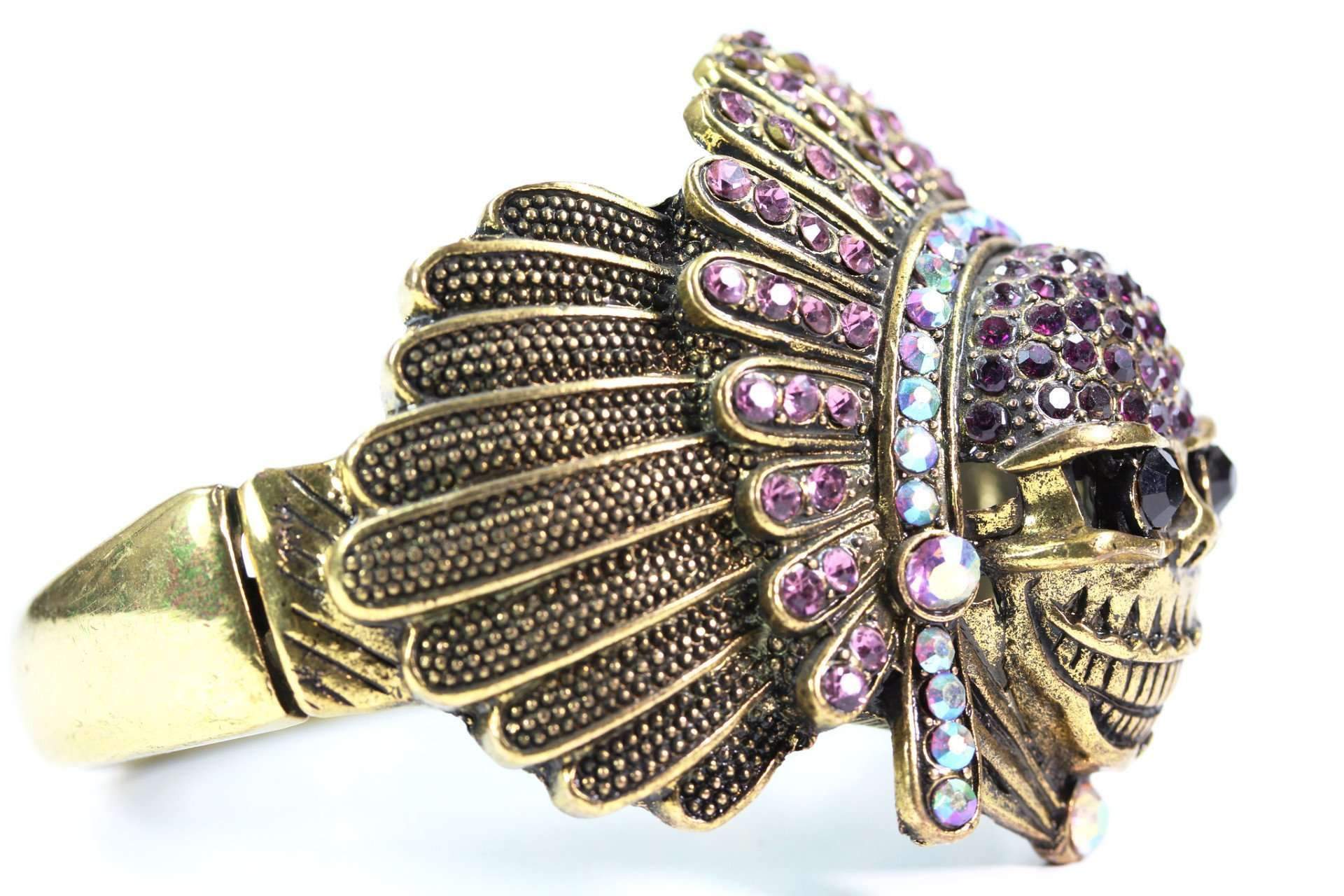 Native Indian Chief Bangle - Artisan Fashion Accessories