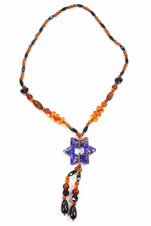 Star Pendant Gypsy Style Shimmer Necklace - Necklaces