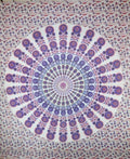 Peacock Feathers Mandala Tapestry - Artisan Home Décor