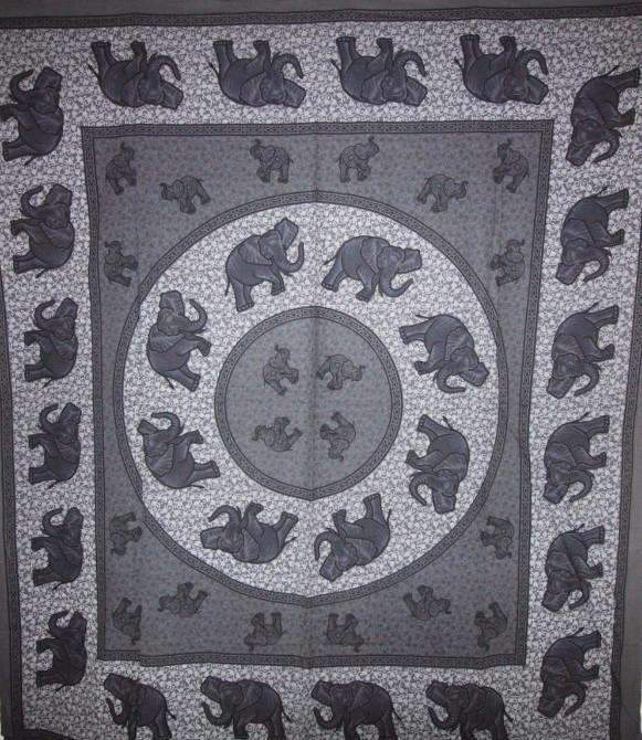 Elephant Herd Mandala Tapestry - Artisan Home Décor