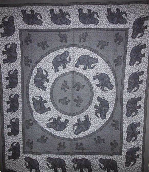 Elephant Herd Mandala Tapestry - Artisan Home Décor