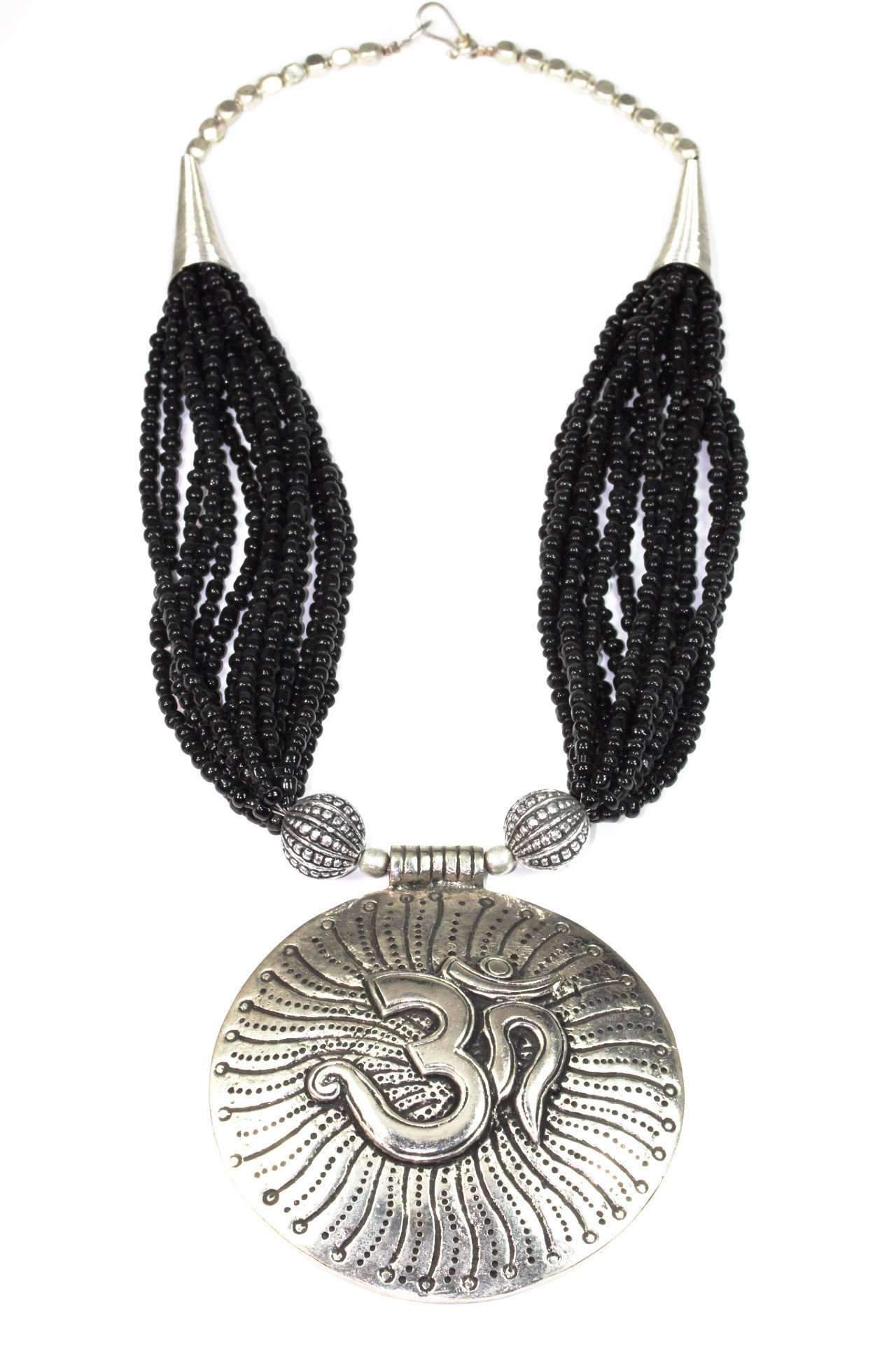Om in Cosmos Statement Necklace - Spiritual & Wellness