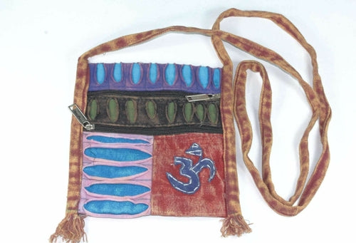 Om Cross Body Patchwork Jhola Bag - Artisan Fashion Accessories
