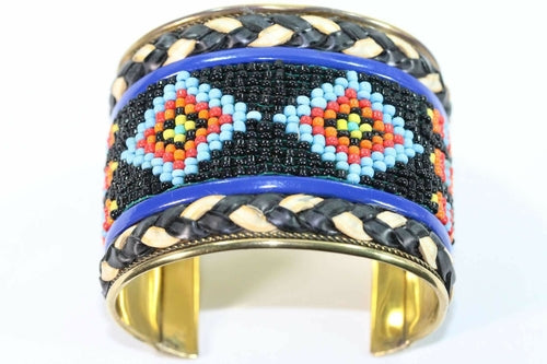 Beaded Cuff Bangles - Artisan Fashion Accessories