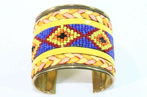 Beaded Cuff Bangles - Artisan Fashion Accessories
