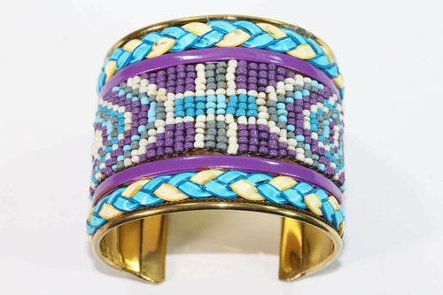Beaded Cuff Bangles - Artisan Fashion Accessories