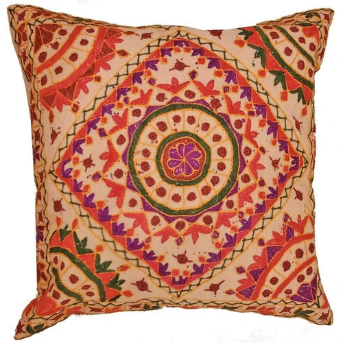 Indian Mirror Work Cushion Cover - Artisan Home Décor