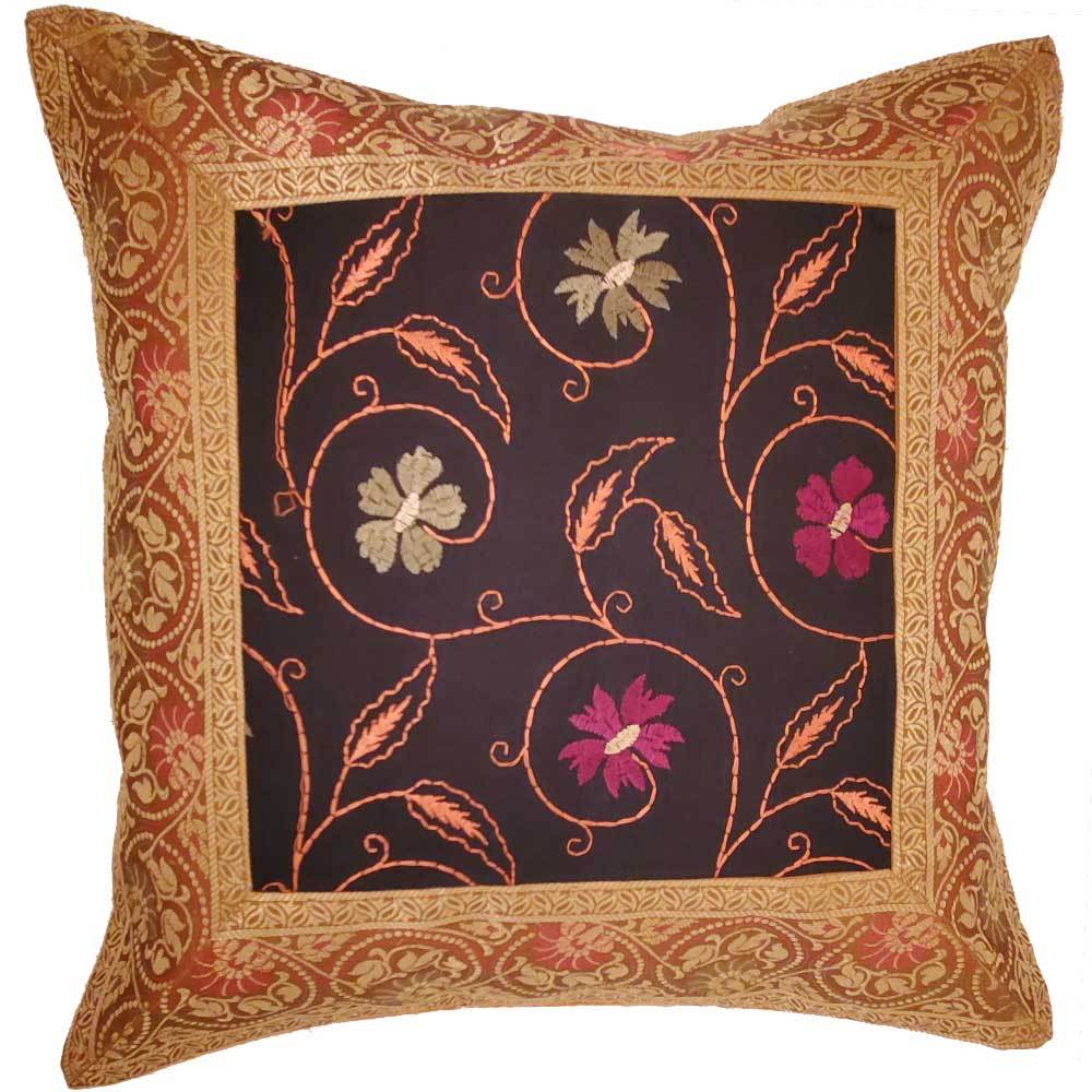 Jacquard Embroidery Patchwork Cushion Cover - Artisan Home Décor