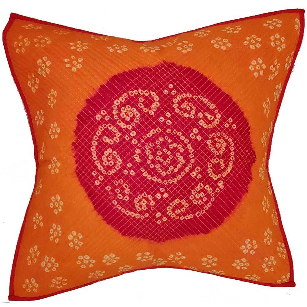 Bandhini Print Cotton Cushion Cover - Artisan Home Décor