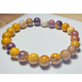 8mm Australian Jasper Mookaite Beaded Elastic Stretch Bracelet - Crystals & Gemstones