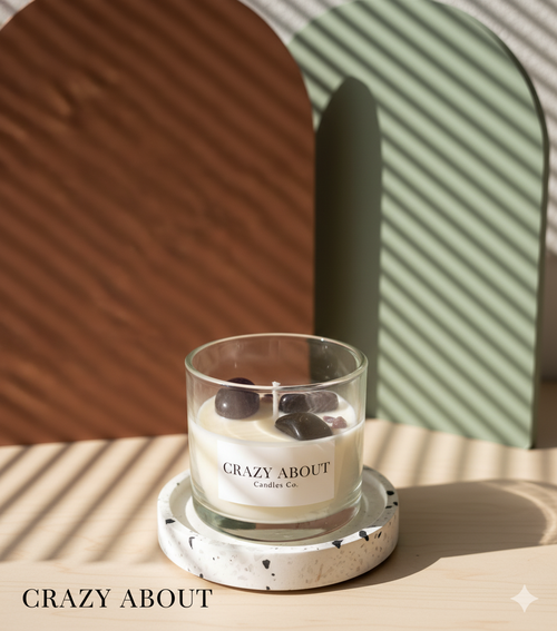 Energy Crystal Candle Natural Soy Wax Aromatherapy Healing - Spiritual & Wellness