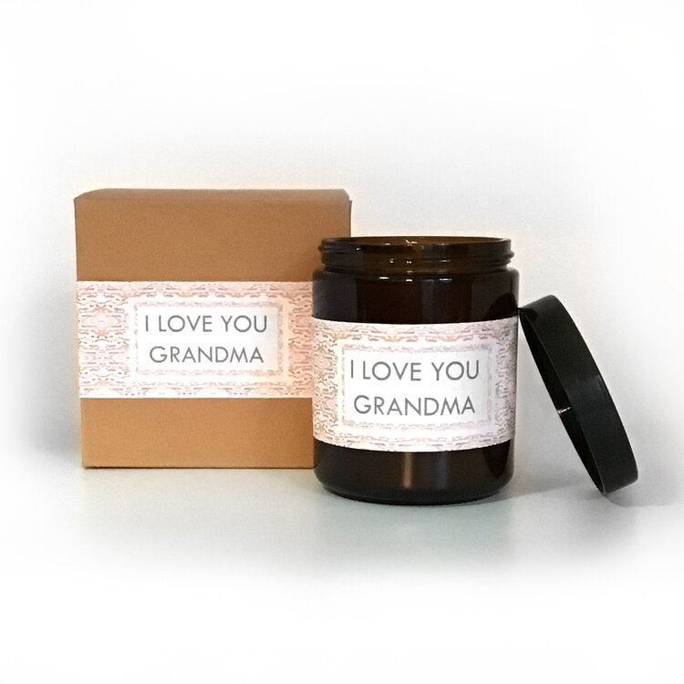 I Love You Grandma Eucalyptus Scented Soy Wax Candle - Spiritual & Wellness