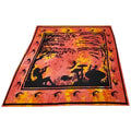 Orange Tie Dye Calling All Fairies Full Size Wall Tapestry - Artisan Home Decor
