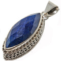 Lapis Lazuli Marquise Cut Pendant - Crystals & Gemstones