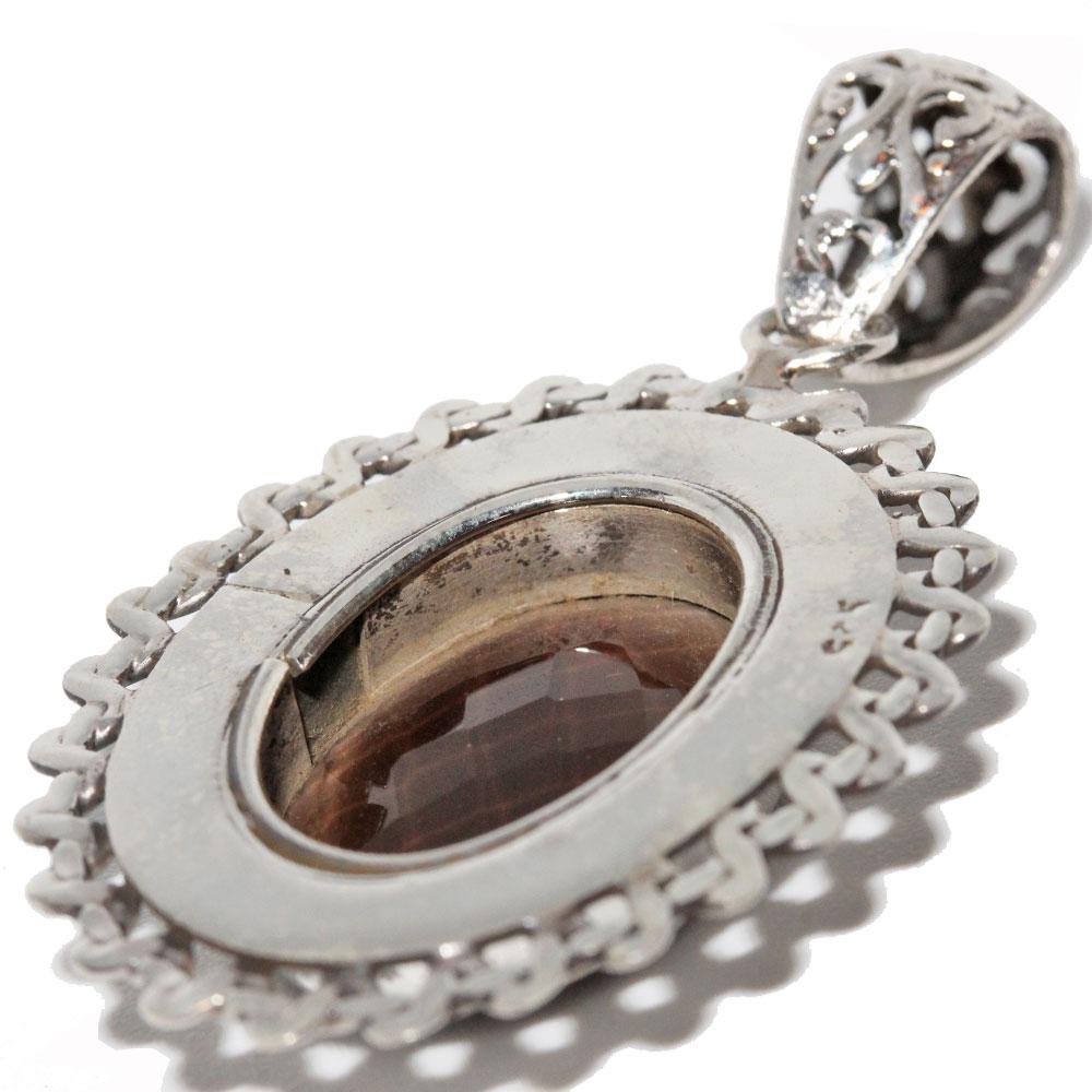 Smokey Quartz Rope-Work Wreath Pendant - Crystals & Gemstones