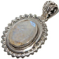 Moonstone Rope-work Wreath Pendant - Artisan Fashion Accessories