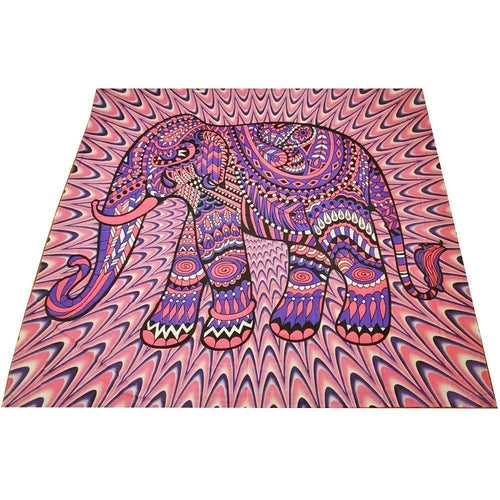 Festival Boho Jeweled Elephant Tapestry - Artisan Home Décor