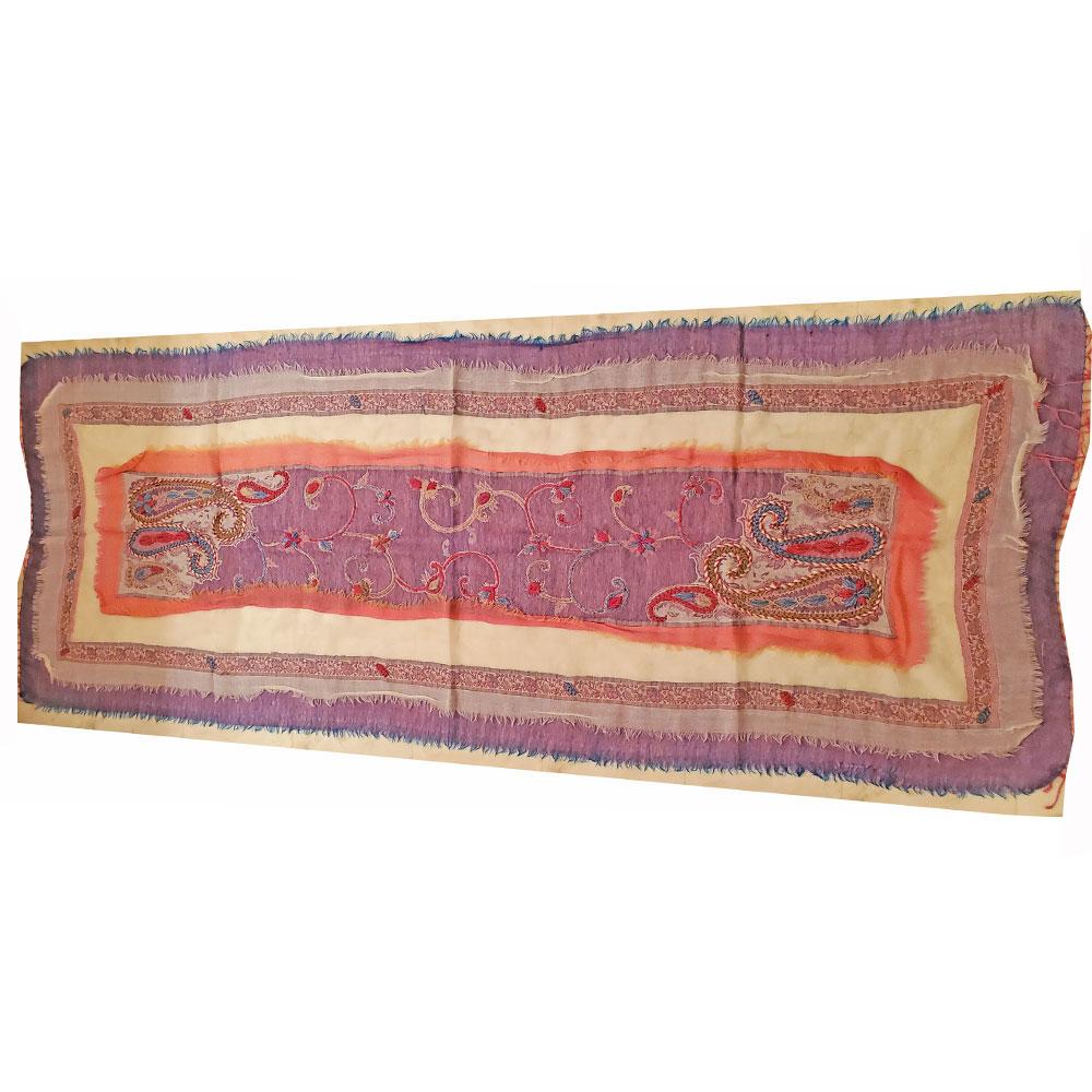 Three Layer Handspun Embroidered Table Runner - Artisan Home Décor